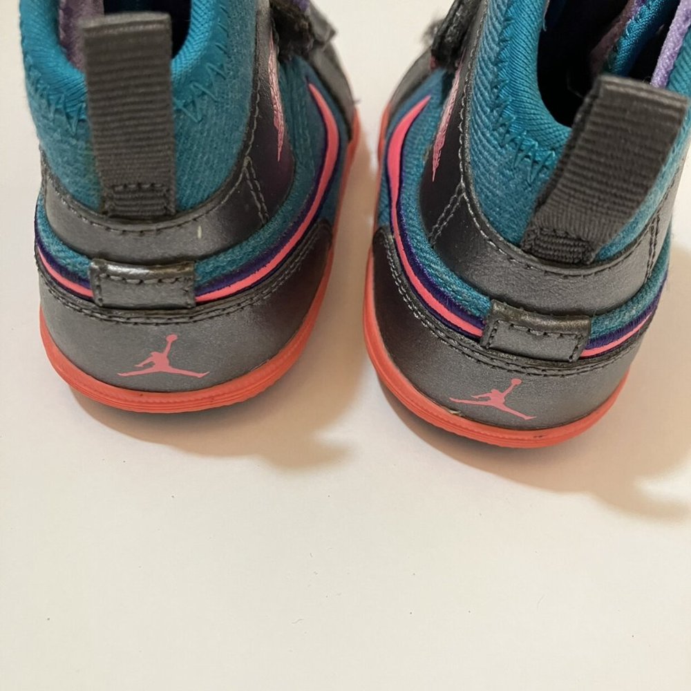 Nike Jordan 1 Skinny High Tropical Teal Sneakers, size 10c - Picture 4 of 7